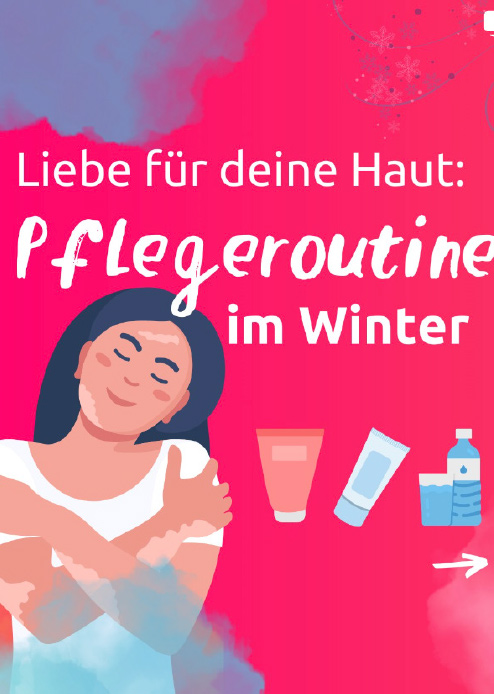 Post von uncovervitiligo, dem Instagram-Kanal für Menschen mit Vitiligo, über die richtige Hautpflegeroutine im Winter